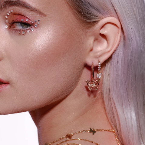 Exquisite butterfly earrings